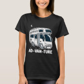 Camper Van Camping Adventure Gag T-shirt (Voorkant)