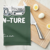 Camper Van Camping Adventure Theedoek (Quarter Fold)