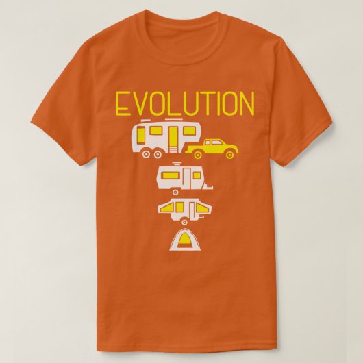 Camper Van Evolution T-shirt (Design voorkant)