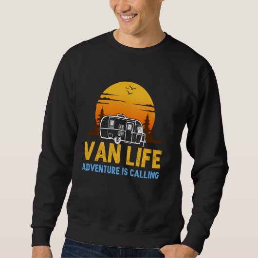 Camper Van Life Campfire Camping Trip Adventure Mo Trui (Voorkant)