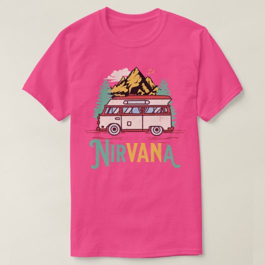 Camper Van Life Camping Nirvana T-shirt (Design voorkant)
