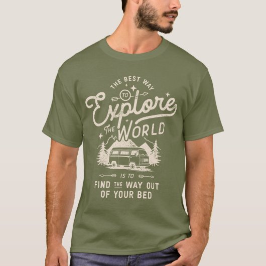 Camper Van Life Funny T-shirt (Voorkant)
