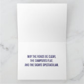 Camper Van met Uitklapbare Tent Aangepaste Tekst K Kaart (Binnen)