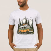  camper van roadtrip T-shirt: het perfecte cadeau T-shirt (Voorkant)