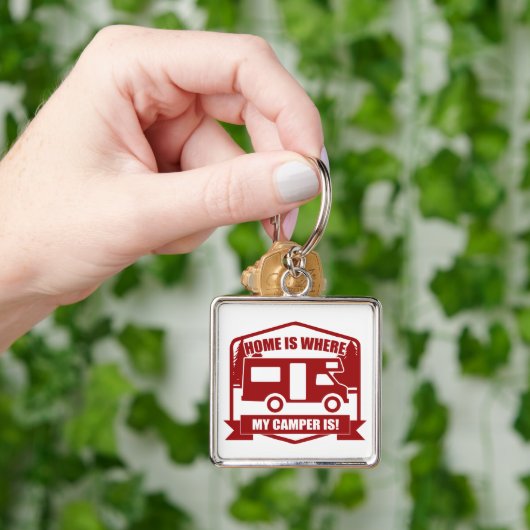 Camper van sleutelhanger (Hand)