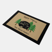 Camper Van Tan en Black Deurmat (Schuin)