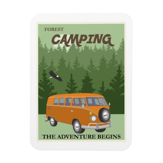 Camper Van Travel-opslagplaats Magneet (Verticaal)