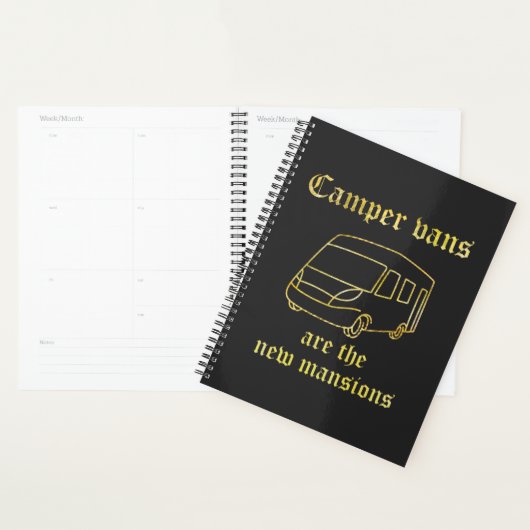 Camper Vans New Mansions Gold Std. Planner (Display)