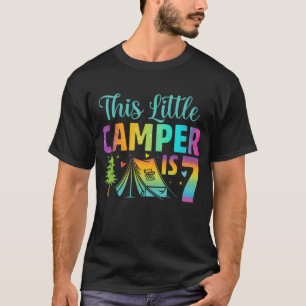 Camper Verjaardag 7 Jaar Oud Camping 7e Verjaardag T-shirt