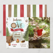 Camper Verjaardag Foto uitnodiging (Voorkant / Achterkant)