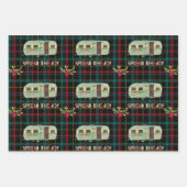  camper verspreidt het vrolijke heldere spelpatroo inpakpapier vel (Voorkant 2)