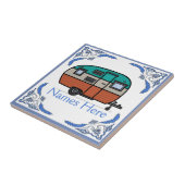 Camper, voeg tekst Tegel toe, Nederlandse Kijk, pe Tegeltje (Zijkant)