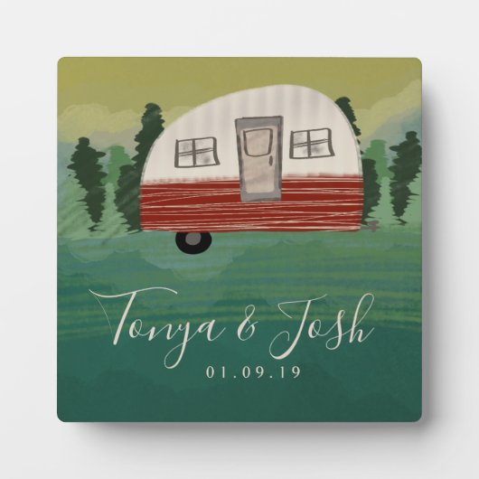 Camper Vrijgezellenfeest  camper Fotoplaat (Voorkant)