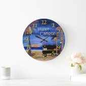 camper wall clock grote klok (Huis)