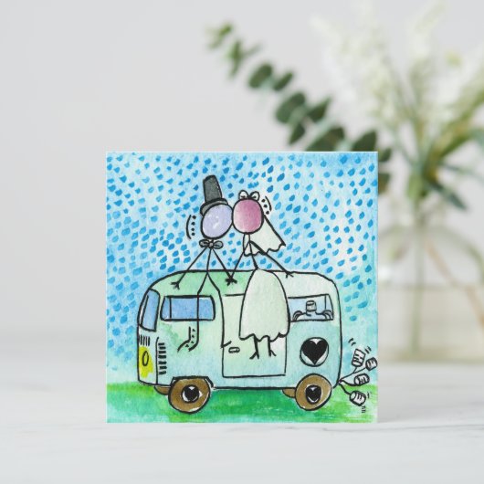 Camper Weddings Kaart (Staand voorkant)