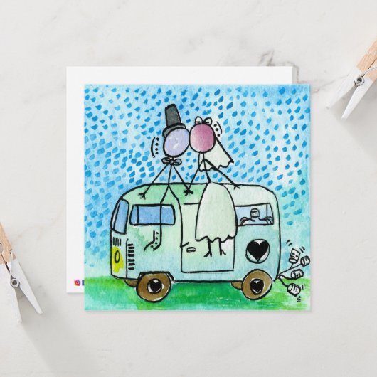Camper Weddings Kaart (Voorkant / Achterkant in situ)