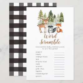 Camper Word Scramble Deer Animal adventure