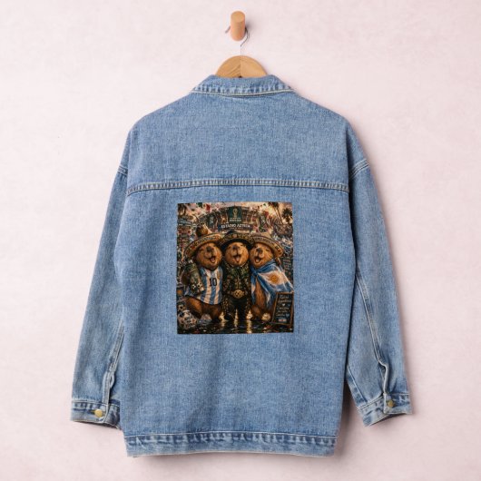 Campera Mujer Capibarras viajeros Denim Jacket (Hangar)