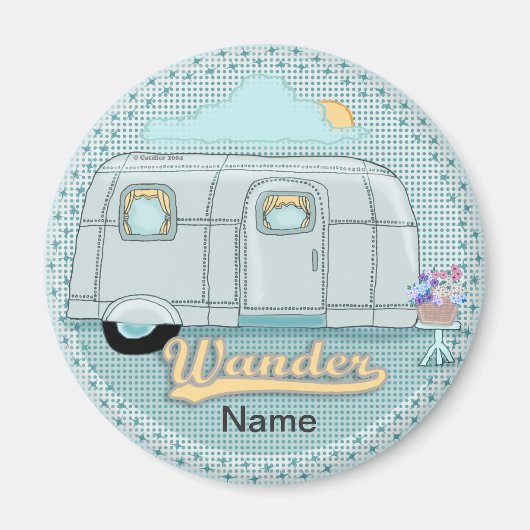 Camperaanhanger  magneet (Voorkant)
