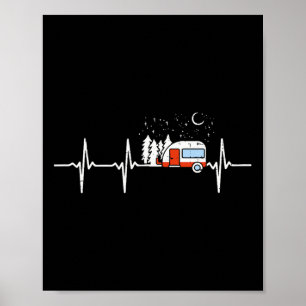 Camperaanhanger Traandrop Hartslag Rv Kamperen Poster