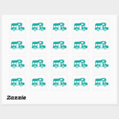 campercamping vierkante sticker (Vel)