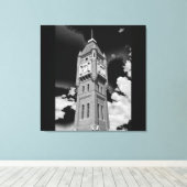 Camperdown Clock Tower Bewaker van de Tijd Canvas Afdruk (Insitu (Houten vloer))