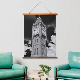 Camperdown Clock Tower Bewaker van de Tijd Hangend Wandkleed