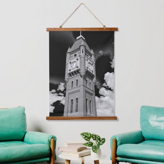 Camperdown Clock Tower Bewaker van de Tijd Hangend Wandkleed (Woonkamer)