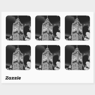 Camperdown Clock Tower Bewaker van de Tijd Vierkante Sticker