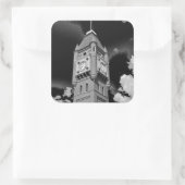 Camperdown Clock Tower Bewaker van de Tijd Vierkante Sticker (Tas)