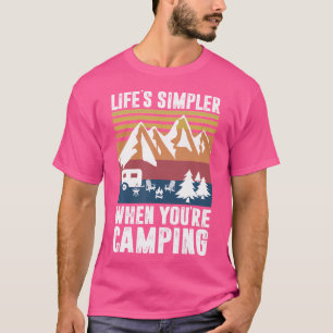 Campergeschenken met Gezegden Mannen vrouwen Life' T-shirt