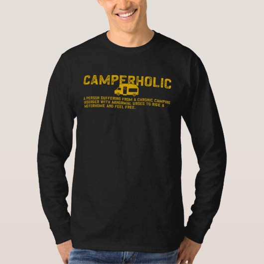 Camperholic Camper Chroni Camping Disorder T-shirt (Voorkant)