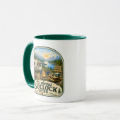 Campers Coffee Mug - Het is hier altijd 5 uur! Mok (Voorkant links)