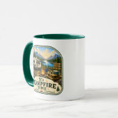 Campers Coffee Mug - Het is kampvuurtijd! Mok (Voorkant links)