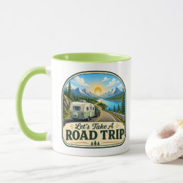 Campers Coffee Mug - Laten we op een roadtrip gaan Mok