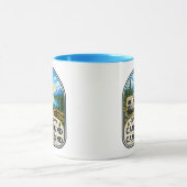 Campers Coffee Mug Wat gebeurt er op de camping! Mok (Midden)