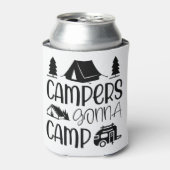 Campers gaan Camp Love Camping Blikjeskoeler (Blikje Voorkant)