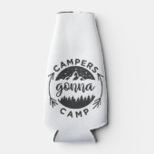 Campers Gonna Camp op een Flesjeskoeler (Voorkant)