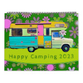 Campers Happy Camping 2023-kalender Kalender (Hoes)