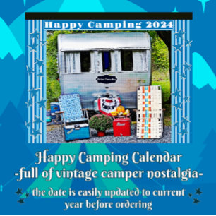  Campers Happy Camping 2024 Kalender