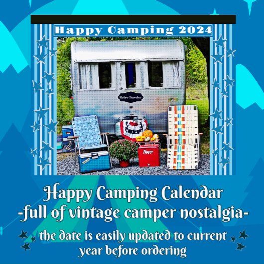  Campers Happy Camping 2024 Kalender