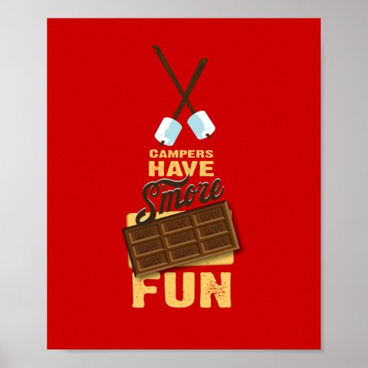 Campers hebben meer vun Poster voor glamping (Voorkant)