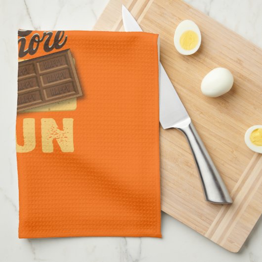 Campers hebben nog meer vun glampbanner theedoek (Quarter Fold)