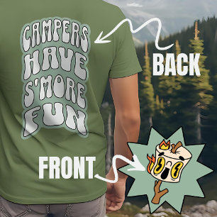 Campers hebben S'more leuke Groovy Retro Camping S T-shirt