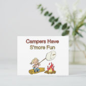 Campers hebben S'r plezier Briefkaart (Staand voorkant)