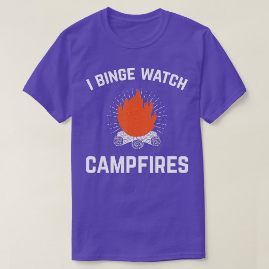 Campers I Binge Watch Campburn Funny Camping T-shirt (Design voorkant)