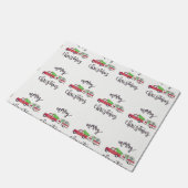 *** CAMPER'S KERSTWAGEN*** DEURMAT (Schuin)