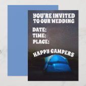 CAMPERS KUNNEN KUPLE WEDDING CUSTOM INVITATIONS VE KAART (Voorkant / Achterkant)