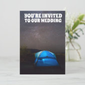 CAMPERS KUNNEN KUPLE WEDDING CUSTOM INVITATIONS VE KAART (Staand voorkant)