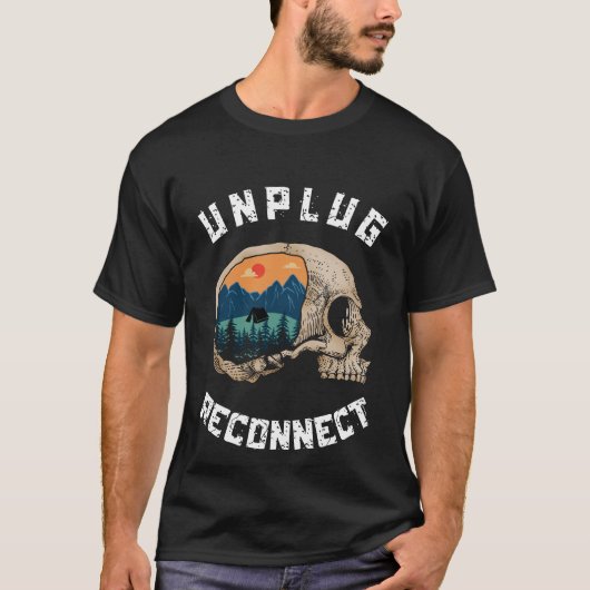 Campers leven loskoppelen en opnieuw aansluiten t-shirt (Voorkant)